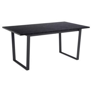 Dizajnový jedálenský stôl Nayo 160 cm čierny mramor