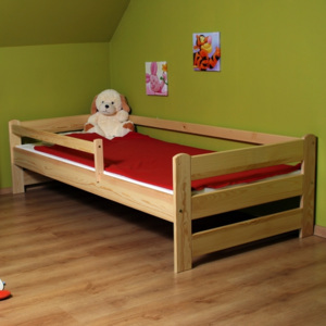 LTD F 200x90 Borovica detské postele so zábranou