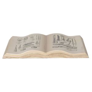 Dekoračné obraz otvorená kniha hudobné nástroje - 35 * 24 cm