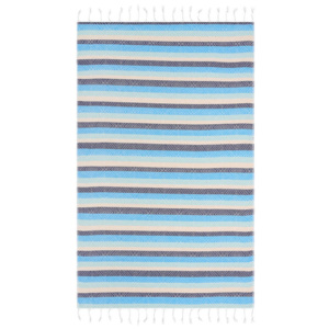 Modrá hammam osuška Begonville Skye Cool, 180 × 95 cm