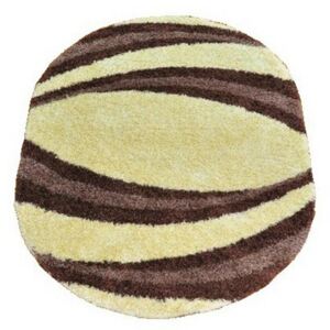 Kusový koberec Shaggy Loca Massimo krémový ovál, Velikosti 160x220cm