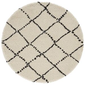 Mint Rugs - Hanse Home koberce Kusový koberec Allure 102753 Cream/Black - 120x120 (průměr) kruh cm