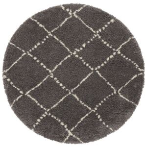 Mint Rugs - Hanse Home koberce Kusový koberec Allure 104403 Darkgrey/Cream - 160x160 (průměr) kruh cm