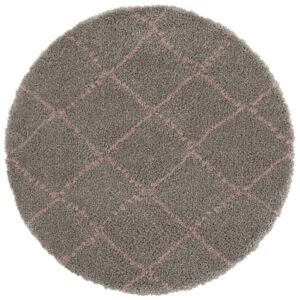 Mint Rugs - Hanse Home koberce Kusový koberec Allure 102751 Grey/Rose - 120x120 (průměr) kruh cm