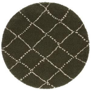 Mint Rugs - Hanse Home koberce Kusový koberec Allure 104404 Olive/Green - 120x120 (průměr) kruh cm