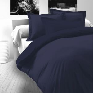 Kvalitex Saténové postel'né obliečky LUXURY COLLECTION tmavo modre 140x200, 70x90cm