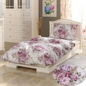 Kvalitex Klasické posteľné obliečky PROVENCE 140X200, 70x90cm Ester růžová