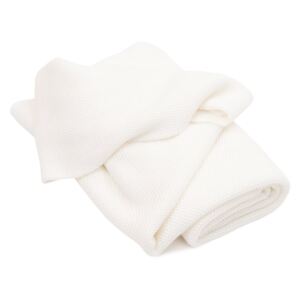 Pletená bambusová deka pre deti - White