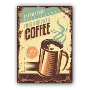 CARO Kovový obraz - Retro - Coffee 2 30x40 cm