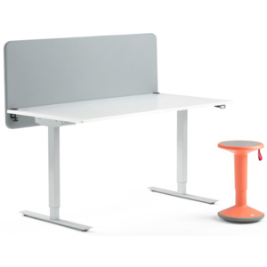 Kancelárska zostava: Stôl Flexus + stolička Up + paraván Focus