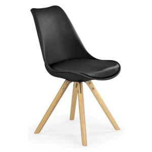 DREVONA Jedálenská stolička čierna K201