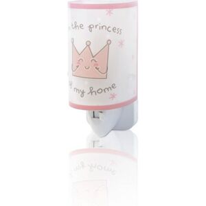Dalber 92831 detská nočná orientačná lampička Princess & Prince 1x0,3W | E14 - ružová