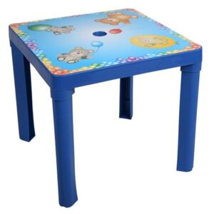 STAR PLUS Detský záhradný nábytok - Plastový stôl modrý