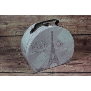 Ozdobný kufrík "PARIS" (24x12x20 cm) veľkosť