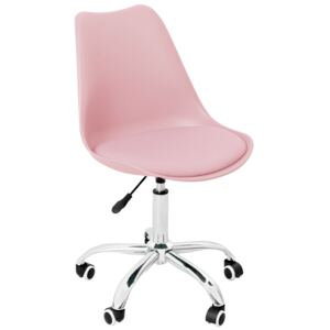 Bestent Kancelárska stolička svetlo ružová škandinávsky štýl BASIC REA