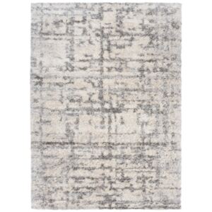 Kusový koberec shaggy Mert krémovo sivý, Velikosti 120x170cm