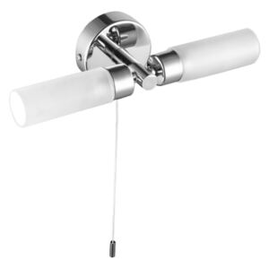 PREZENT 65014 TYRA svietidlo nad zrkadlo so šnúrkou G9 2x33W IP44