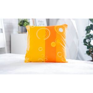 M&K Obliečka na vankúš Deluxe 40 × 40 cm – Bubliny oranžové