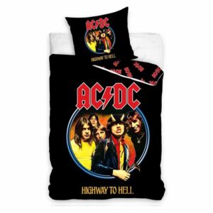 Carbotex Bavlnené obliečky – AC/DC Highway to Hell, 140 × 200 cm / 70 × 90 cm