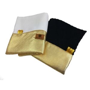 Vulpi Zlatá deka do kočíka + vankúš Farba: biela-zlatá