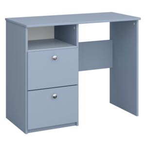 Písací stôl Amenity - modrý/biela