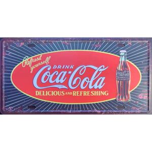 Ceduľa Coca Cola Drink 30,5cm x 15,5cm Plechová tabuľa