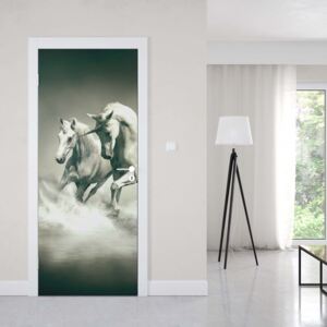 GLIX Fototapeta na dvere - Unicorns Horses