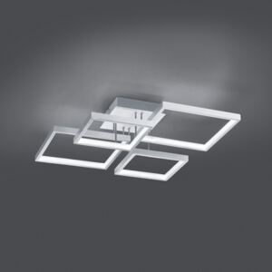 Stropné LED Sorrento 52x52 cm, brúsený hliník