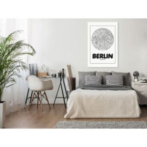 Obraz retro mapa Berlína - Retro Berlin