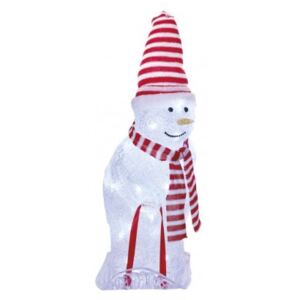 EMOS LED vianočné snehuliak s čiapkou a šálom, 46 cm, DCFC19