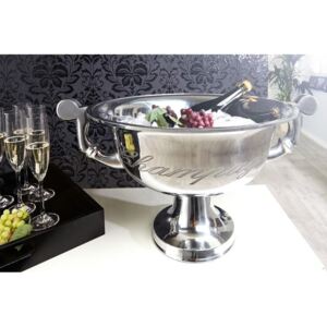 IIG - Exkluzívny chladič na šampanské CHAMPAGNE 40 cm strieborný leštený
