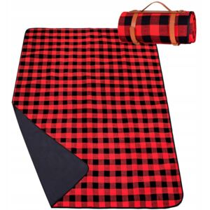 Pikniková deka 200 x150cm - červené káro