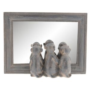 Zrkadlo v ráme sa surikatami - 22 * ​​5 * 16 cm
