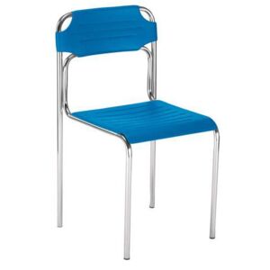 Plastová jedálenská stolička Cortessa, modrá