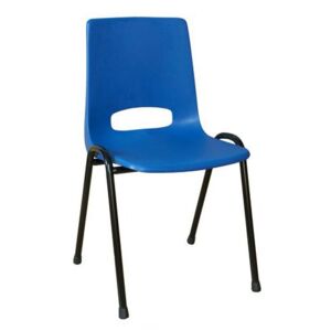 Plastová jedálenská stolička Pavlina Black, modrá