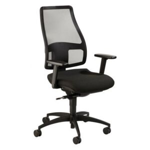 Kancelárska stolička Synchro Net, čierna