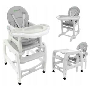 RICOKIDS Detská stolička na kŕmenie EcoToys 3v1 Farba: ružová