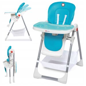 Detská stolička na kŕmenie Lionelo Linn Farba: modrá