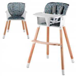 Dizajnová detská jedálenská stolička Lionelo Koen 2v1