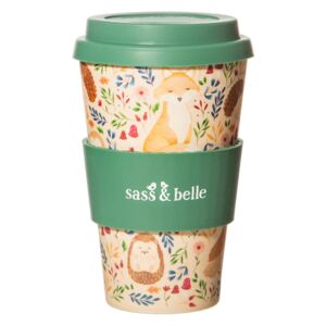Sass & Belle Bambusový hrnček na kávu Forest Folk - 400 ml
