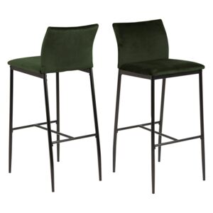 Dizajnová barová stolička Midena olivová