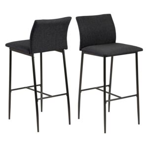 Dizajnová barová stolička Midena ii sivá