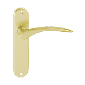 Dverové kovanie MP Lama-SOK (MP3) - PZ kľučka-kľučka otvor na cylindrickú vložku/F3/MP3 (hliník zlatý)