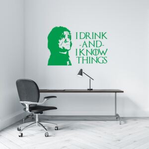GLIX Game of Thrones Tyrion Lanister - samolepka na stenu Zelená 60x40 cm