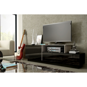 Artcam TV stolík SIGMA 3 - čierna/čierny lesk/sonoma