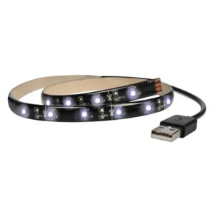 LED pásek pro TV, 100cm, USB, vypínač, studená bílá WM501 SOLIGHT