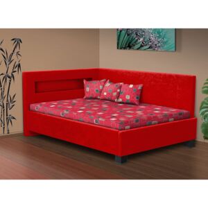 Nabytekmorava Čalúnená posteľ s úložným priestorom Mia Robin 140 matrac: bez matrace, farba čalúnenie: šedá, úložný priestor: s úložným priestorom