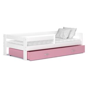 GL Detská posteľ Harry color s bielym čelom 160x80 Farba: Ružová